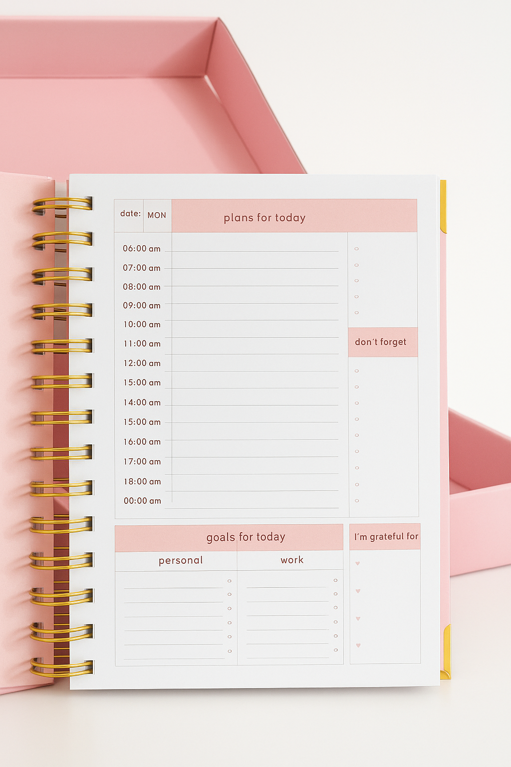 Daily Planner + Gift Box