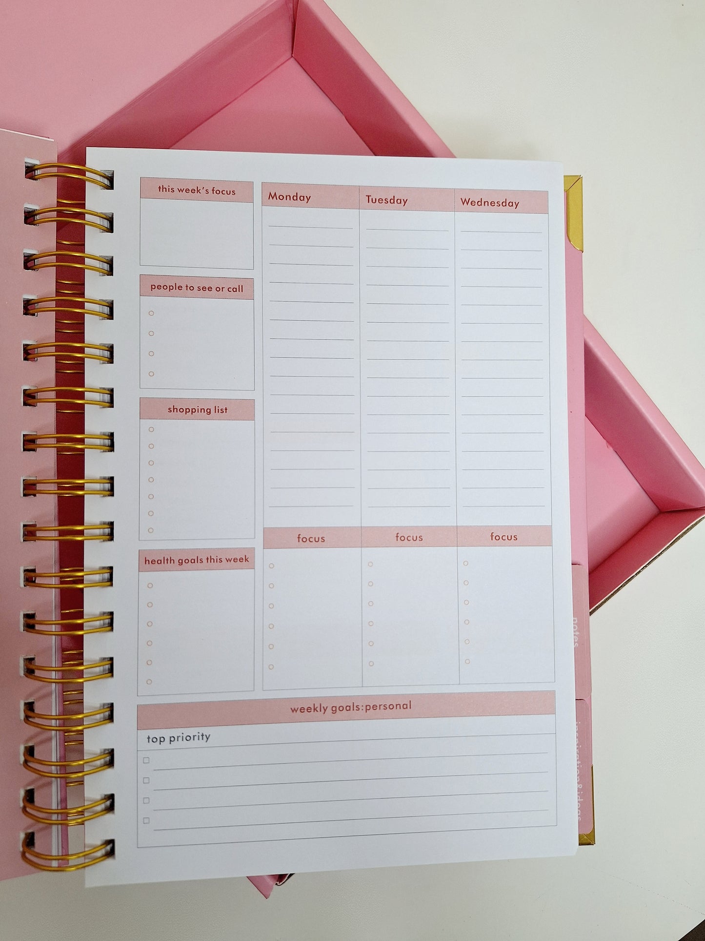 Daily Planner + Gift Box